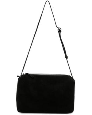 Low Classic Bolso De Hombro De Ante - Negro