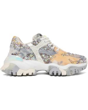 JOIA PARIS Jewel Crystal-Embellished Sneakers - White