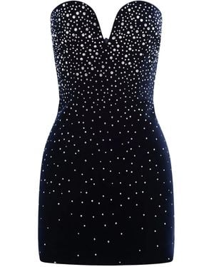 Alex Perry Crystal-Embellished Mini Dress - Black
