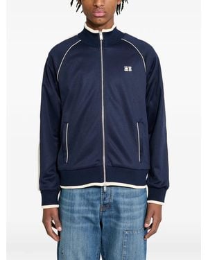 Wales Bonner Motion mesh-panelled track jacket - Blau