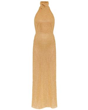 Oséree Dress With Lurex Thread - White