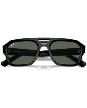 Ray-Ban Pilot-Frame Sunglasses - Black
