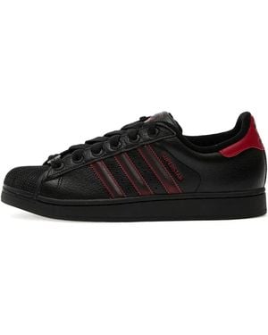 adidas Shell-Toe Striped Sneakers - Black