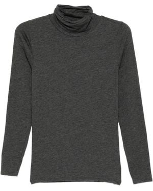 Eileen Fisher Top Con Cuello Vuelto - Negro