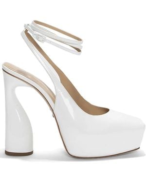 Paul Andrew Levitate 130Mm Patent Leather Court Shoes - White