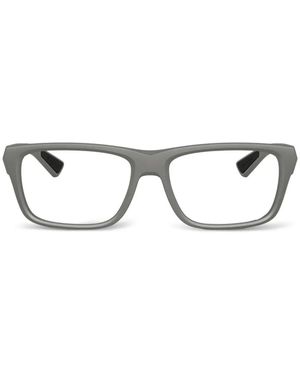 Prada Linea Rossa Rectangle-Frame Glasses - Gray