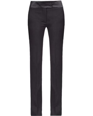 Ferragamo Tuxedo Straight-Leg Tailored Trousers - Blue
