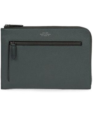 Smythson Pouch Da Viaggio Ludlow - Grigio