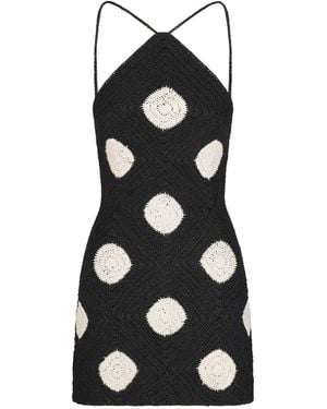 Simon Miller Kit Crochet Mini Dress - Black