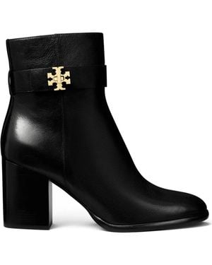 Tory Burch 80 Mm T-Lock Heeled Ankle Boots (Perfect) Boots - Black