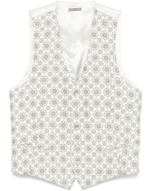Lady Anne Silk Gilet - White