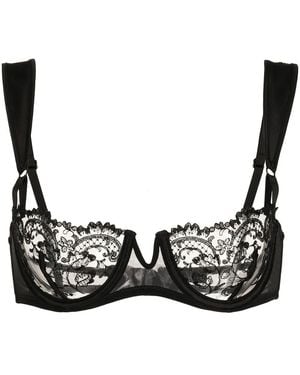 Kiki de Montparnasse Juliette Balconette Bra - Black