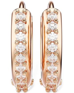 Swarovski Matrix Crystal-Embellished Hoop Earrings - Metallic