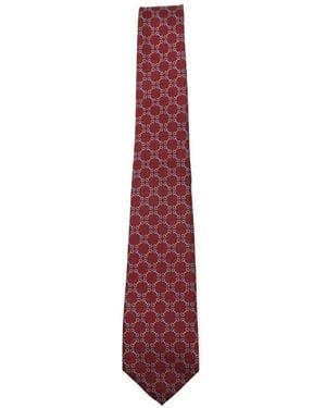 Gucci Horsebit-Jacquard Tie - Purple