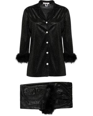 Gilda & Pearl Pyjama Van Lurex - Zwart