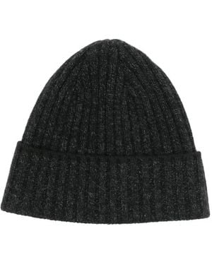 N.Peal Cashmere カシミア ハット - ブラック