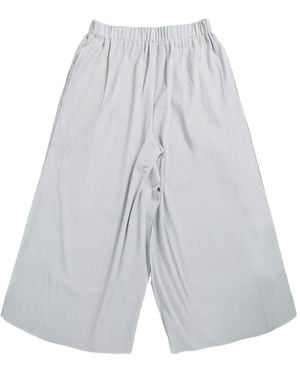 Pleats Please Issey Miyake A-Poc cropped trousers - Gris