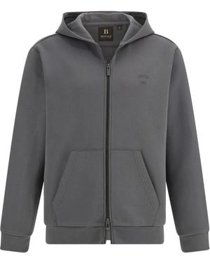 BOGGI Kapuzenjacke Mit Reißverschluss - Grau