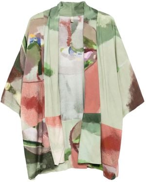 Yavi Graphic-Print Jacket - Green