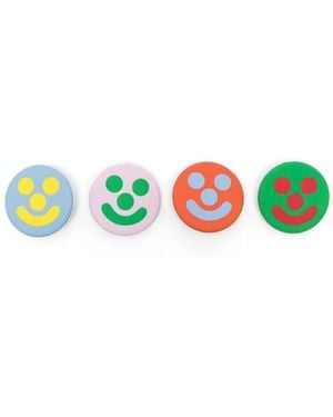 Walter Van Beirendonck Petits Boutons Smile (Lot De Quatre) - Vert