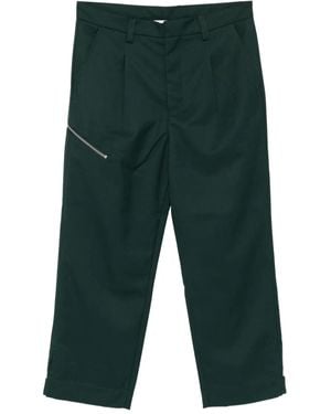 Oamc Peacemaker Zip-Detail Trousers - Green