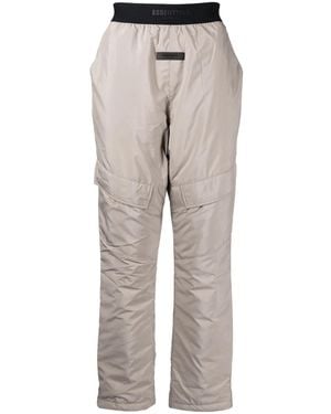 Fear Of God Logo-Appliqué Straight-Leg Trousers - Grey