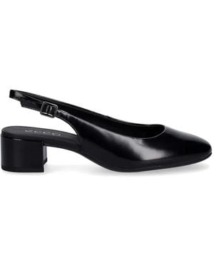 Ecco Escarpins Liva 35 Mm À Bride Arrière Et Talon Épais - Black