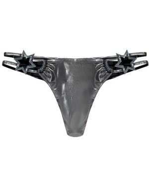 MISBHV Bragas de bikini Hollywood - Negro