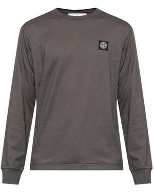 Stone Island Long-Sleeve T-Shirt - Gray