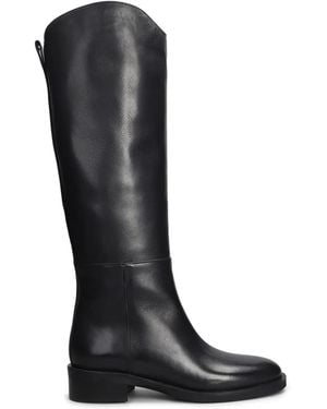 Evaluna Leather Boots - Black