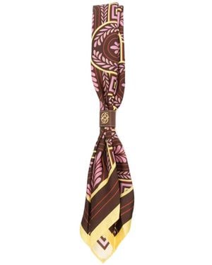 Drole de Monsieur Printed Scarf - Metallic