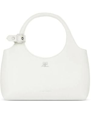 Courreges Borsa A Spalla Holy Mini - Bianco