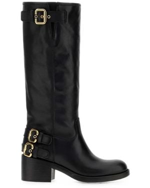 Chloé Solid Dakota Boots - Black