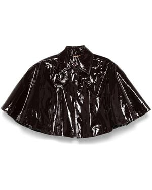 Chloé Lacquered Short Cape - Black