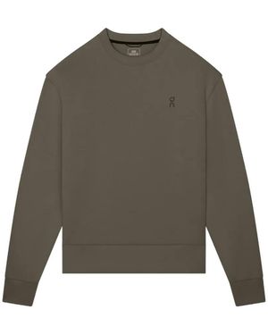 On Shoes Focus Tech Crew Pullover - Grün