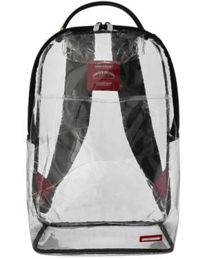 Sprayground Embossed Graff Clear Backpack - Black