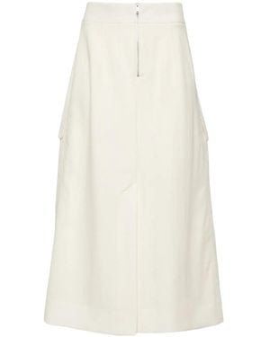 Studio Nicholson Tyrell Cotton-Blend Skirt - White