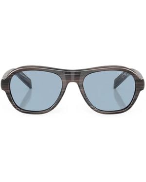 Prada Geometric-Frame Sunglasses - Grey