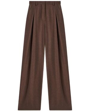 RETORI Sartorial Double-Pleated Wool Trousers - Marrone