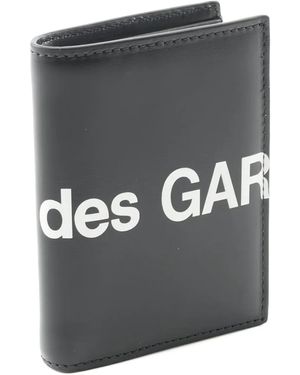 Comme des Garçons Logo-print Bi-fold Leather Wallet - グレー