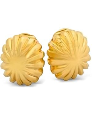 David Webb Pendientes con diseño acampanado - Amarillo