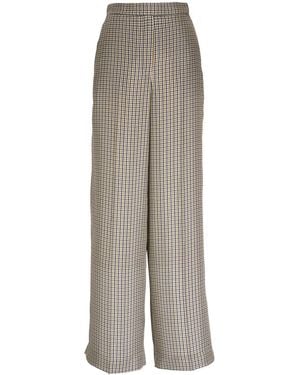 Dorothee Schumacher Checked-Print Trousers - Grey