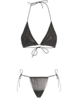 Santa Brands Orchid Embellished Bikini - White