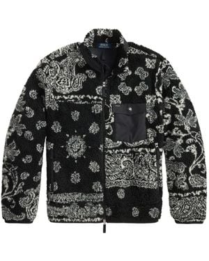 Polo Ralph Lauren Bandana Fleece Jacket - Black