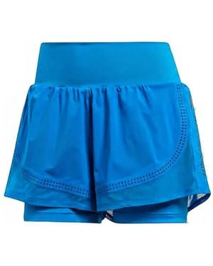 adidas By Stella McCartney Layered Quick-Drying Shorts - Blue