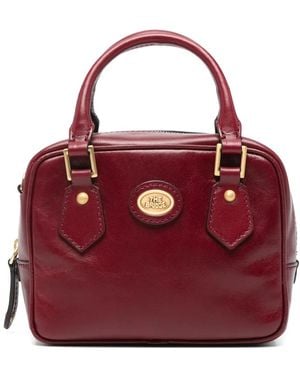 The Bridge Boston Leather Tote Bag - Red