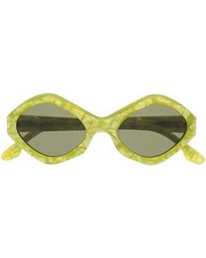 Kiko Kostadinov Gafas De Sol Con Montura Geométrica - Amarillo