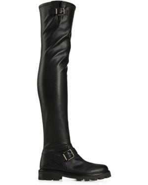 Jimmy Choo Bottines Biker Kb À Détail De Boucle - Black