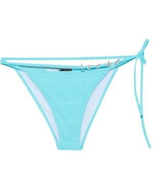 Loewe Bikinislip Met Gestrikte Zijkant En Logobedel - Blauw