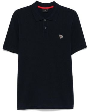 Paul Smith Zebra-Patch Polo Shirt - Black